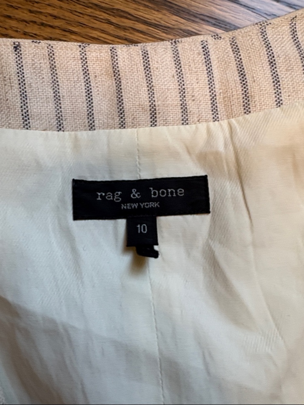 Rag & Bone Ethel Grey and Linen Striped Vest, 10 - Picture 2 of 9